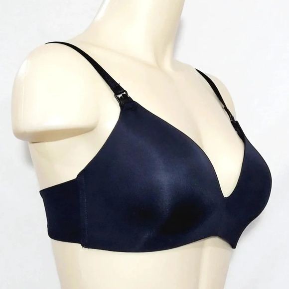 Auden Women's Nursing Wirefree Bra 34C Black NWT New with Tags - Picture 3 of 7